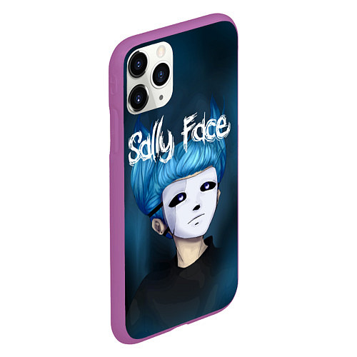 Чехол iPhone 11 Pro матовый Sally Face / 3D-Фиолетовый – фото 2