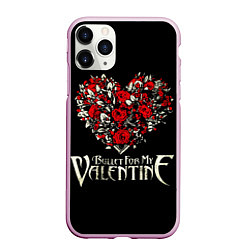 Чехол iPhone 11 Pro матовый Bullet For My Valentine: Temper Temper, цвет: 3D-розовый