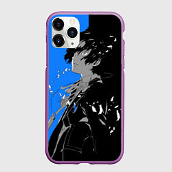 Чехол iPhone 11 Pro матовый Makoto Yuki: Persona 5, цвет: 3D-фиолетовый