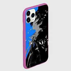 Чехол iPhone 11 Pro матовый Makoto Yuki: Persona 5, цвет: 3D-фиолетовый — фото 2