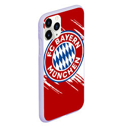Чехол iPhone 11 Pro матовый ФК Бавария, цвет: 3D-светло-сиреневый — фото 2