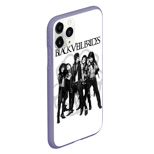 Чехол iPhone 11 Pro матовый Black Veil Brides / 3D-Серый – фото 2