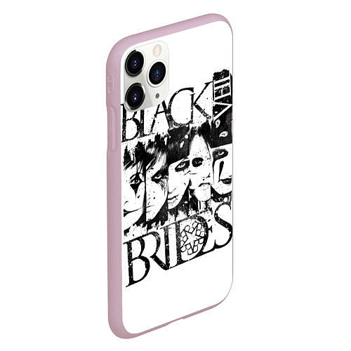 Чехол iPhone 11 Pro матовый Black Veil Brides / 3D-Розовый – фото 2