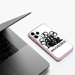 Чехол iPhone 11 Pro матовый Black Veil Brides: Knives and Pens, цвет: 3D-розовый — фото 2