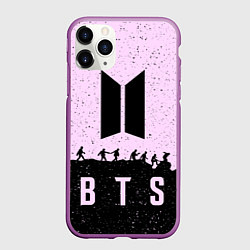 Чехол iPhone 11 Pro матовый BTS Boys, цвет: 3D-фиолетовый