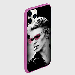Чехол iPhone 11 Pro матовый Дэвид Боуи, цвет: 3D-фиолетовый — фото 2