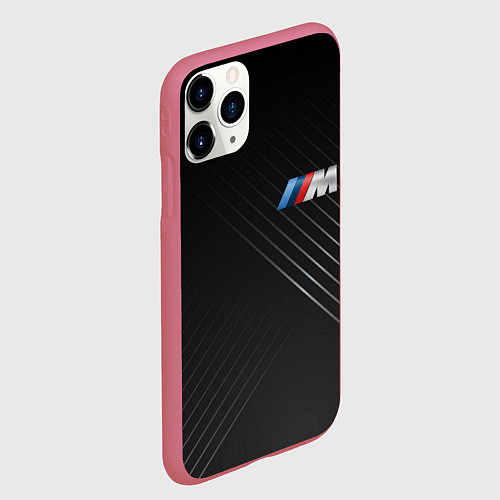 Чехол iPhone 11 Pro матовый BMW / 3D-Малиновый – фото 2