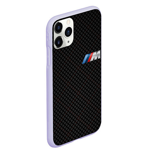 Чехол iPhone 11 Pro матовый BMW M: Dark Side / 3D-Светло-сиреневый – фото 2