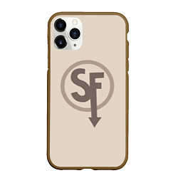 Чехол iPhone 11 Pro матовый SANITYS FALL, цвет: 3D-коричневый
