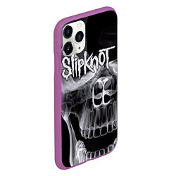 Чехол iPhone 11 Pro матовый Slipknot Death, цвет: 3D-фиолетовый — фото 2