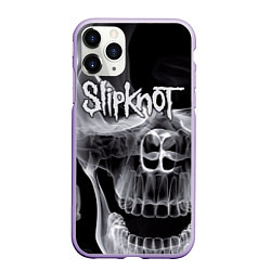 Чехол iPhone 11 Pro матовый Slipknot Death, цвет: 3D-светло-сиреневый