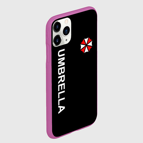 Чехол iPhone 11 Pro матовый UMBRELLA CORP / 3D-Фиолетовый – фото 2