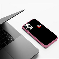 Чехол iPhone 11 Pro матовый UMBRELLA CORP, цвет: 3D-малиновый — фото 2
