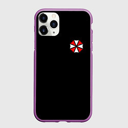 Чехол iPhone 11 Pro матовый UMBRELLA CORP, цвет: 3D-фиолетовый