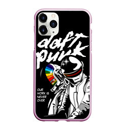 Чехол iPhone 11 Pro матовый Daft Punk: Our work is never over, цвет: 3D-розовый