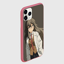 Чехол iPhone 11 Pro матовый Rascal Does Not Dream, цвет: 3D-малиновый — фото 2