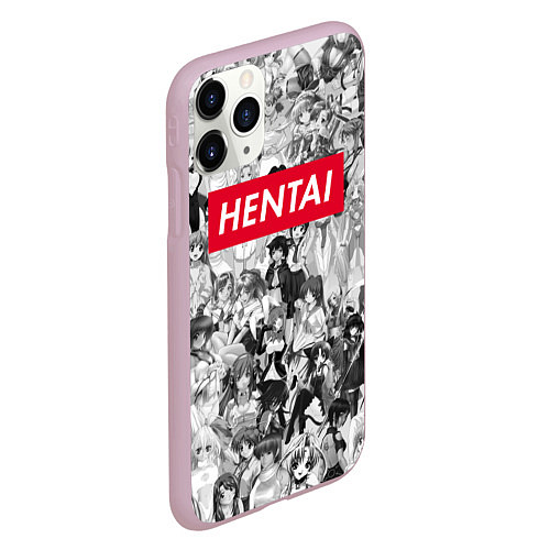 Чехол iPhone 11 Pro матовый HENTAI / 3D-Розовый – фото 2