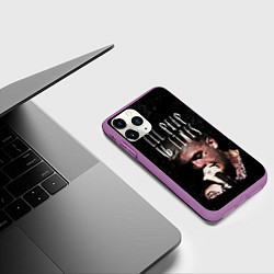 Чехол iPhone 11 Pro матовый Lil Peep: 16 Lines, цвет: 3D-фиолетовый — фото 2