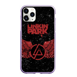 Чехол iPhone 11 Pro матовый Linkin Park: Red Airs, цвет: 3D-светло-сиреневый