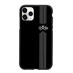 Чехол iPhone 11 Pro матовый ХЛЕБ, цвет: 3D-черный