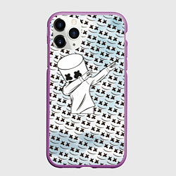 Чехол iPhone 11 Pro матовый Marshmello DAB, цвет: 3D-фиолетовый