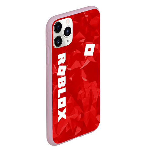 Чехол iPhone 11 Pro матовый ROBLOX: Red Style / 3D-Розовый – фото 2