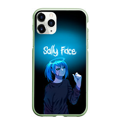 Чехол iPhone 11 Pro матовый Sally Face, цвет: 3D-салатовый