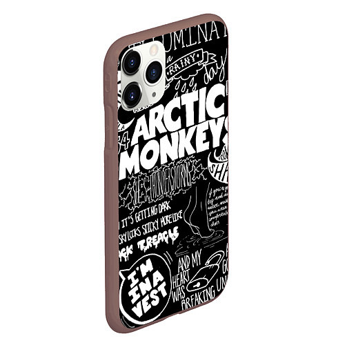 Чехол iPhone 11 Pro матовый Arctic Monkeys: I'm in a Vest / 3D-Коричневый – фото 2