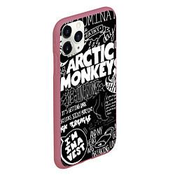 Чехол iPhone 11 Pro матовый Arctic Monkeys: I'm in a Vest, цвет: 3D-малиновый — фото 2