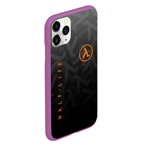 Чехол iPhone 11 Pro матовый Half-Life / 3D-Фиолетовый – фото 2