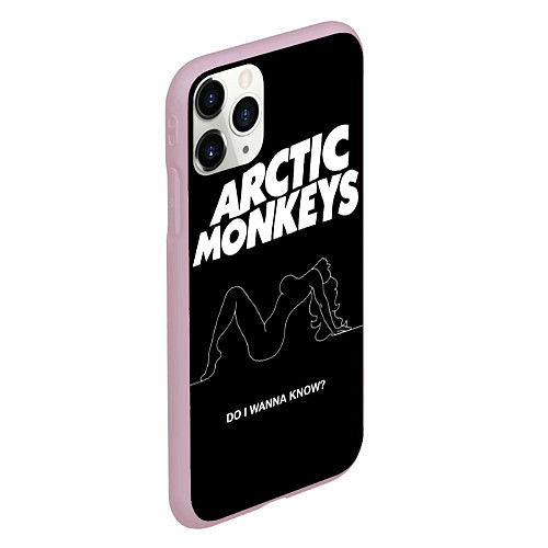 Чехол iPhone 11 Pro матовый Arctic Monkeys: Do i wanna know? / 3D-Розовый – фото 2