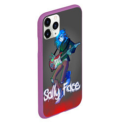 Чехол iPhone 11 Pro матовый Sally Face: Rock Star, цвет: 3D-фиолетовый — фото 2