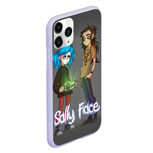 Чехол iPhone 11 Pro матовый Sally Face: Friends / 3D-Светло-сиреневый – фото 2