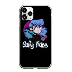 Чехол iPhone 11 Pro матовый Sally Face: Dead Smile, цвет: 3D-салатовый