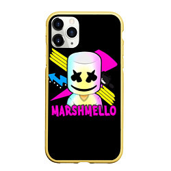 Чехол iPhone 11 Pro матовый Marshmello DJ, цвет: 3D-желтый