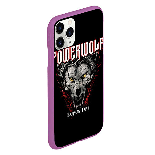 Чехол iPhone 11 Pro матовый Powerwolf: Lupus Dei / 3D-Фиолетовый – фото 2