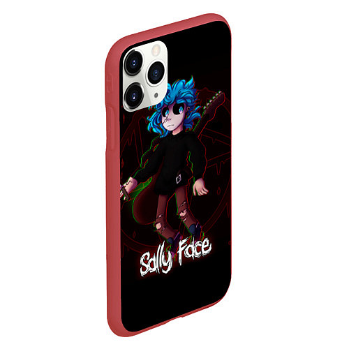 Чехол iPhone 11 Pro матовый Sally Face: Fly / 3D-Красный – фото 2