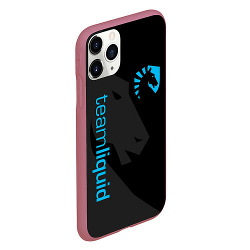 Чехол iPhone 11 Pro матовый TEAM LIQUID / 3D-Малиновый – фото 2