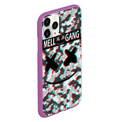 Чехол iPhone 11 Pro матовый Mell x Gang, цвет: 3D-фиолетовый — фото 2