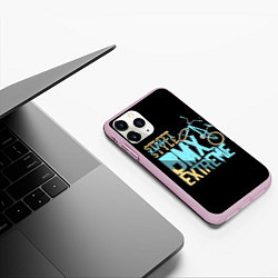 Чехол iPhone 11 Pro матовый BMX Extreme, цвет: 3D-розовый — фото 2