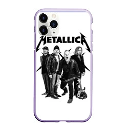 Чехол iPhone 11 Pro матовый Metallica, цвет: 3D-светло-сиреневый