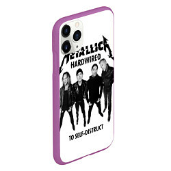 Чехол iPhone 11 Pro матовый Metallica: Hardwired, цвет: 3D-фиолетовый — фото 2