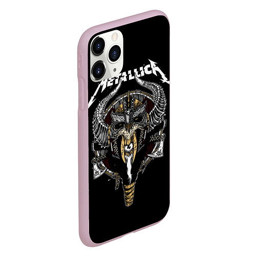 Чехол iPhone 11 Pro матовый Metallica: Hard Metal / 3D-Розовый – фото 2