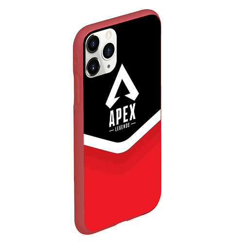 Чехол iPhone 11 Pro матовый Apex Legends: Uniform / 3D-Красный – фото 2