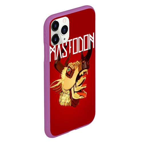 Чехол iPhone 11 Pro матовый Mastodon: Leviathan / 3D-Фиолетовый – фото 2