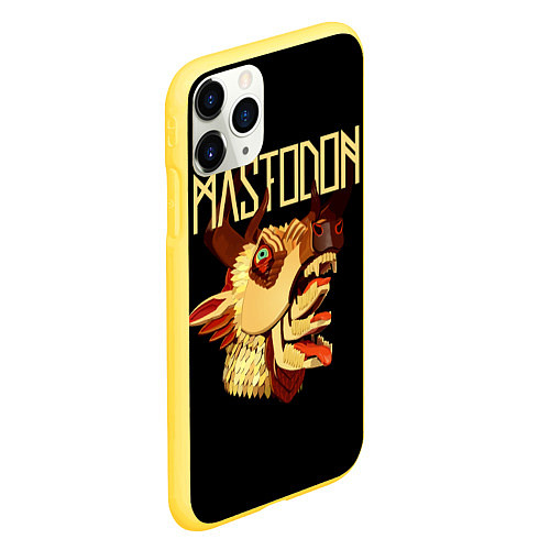 Чехол iPhone 11 Pro матовый Mastodon: Leviathan / 3D-Желтый – фото 2