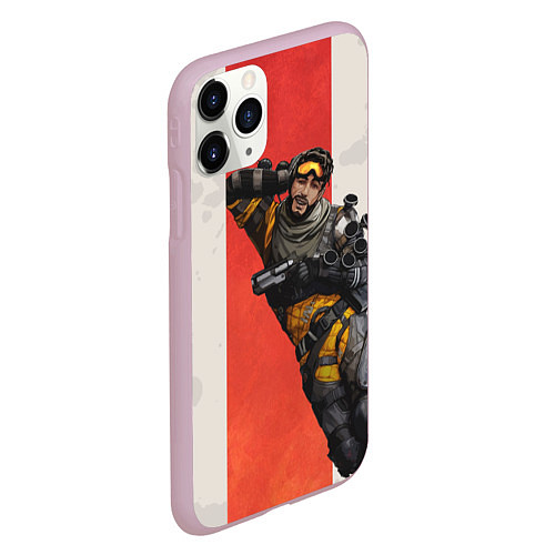 Чехол iPhone 11 Pro матовый Apex Legends: Mirage / 3D-Розовый – фото 2