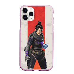 Чехол iPhone 11 Pro матовый Apex Legends: Wraith, цвет: 3D-розовый