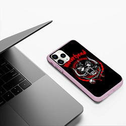 Чехол iPhone 11 Pro матовый Motorhead Demons, цвет: 3D-розовый — фото 2