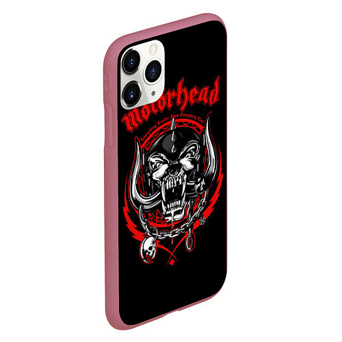 Чехол iPhone 11 Pro матовый Motorhead Demons / 3D-Малиновый – фото 2